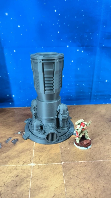 Décors pompe a eau Forge City warhammer 40k wargame