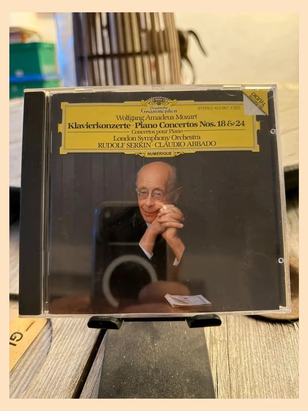 CD Mozart - Concertos pour Piano 18 & 24 - Rudolf Serkin / Abbado