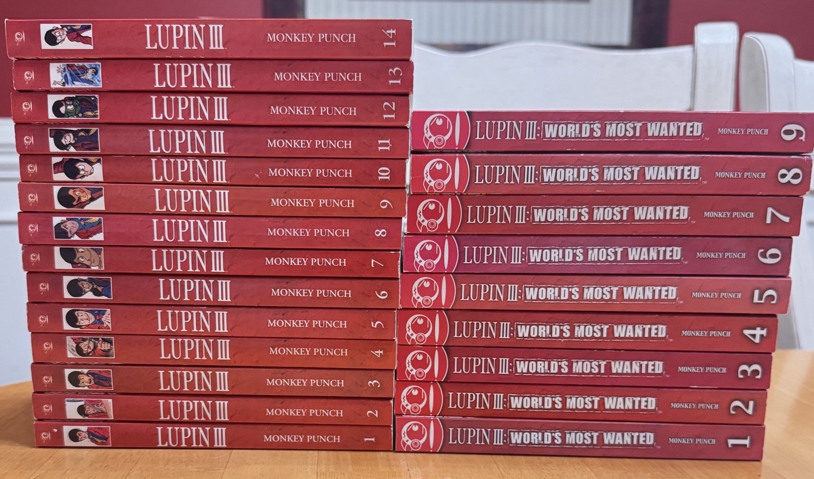 Lupin il terzo manga vol 1-14 Lupin III + World's Most Wanted vol 1-9 completo