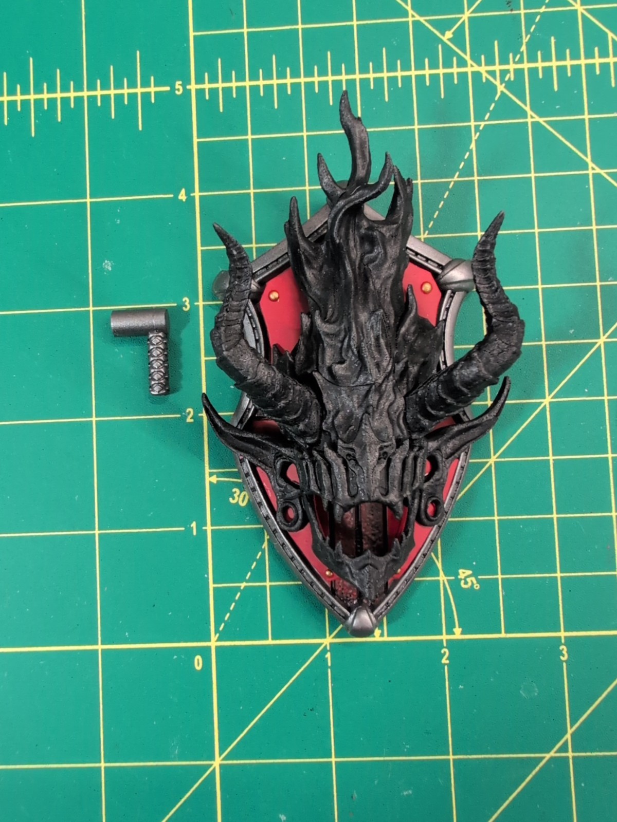 Mythic Legions Four Horsemen Arethyr Burning Head shield *US SELLER-I SHIP DAILY