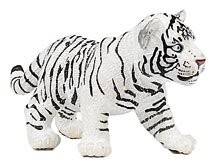 PAPO Papo Figure  White Tiger Cub (1.25")  Wild Animal Kingdom 50048 2017