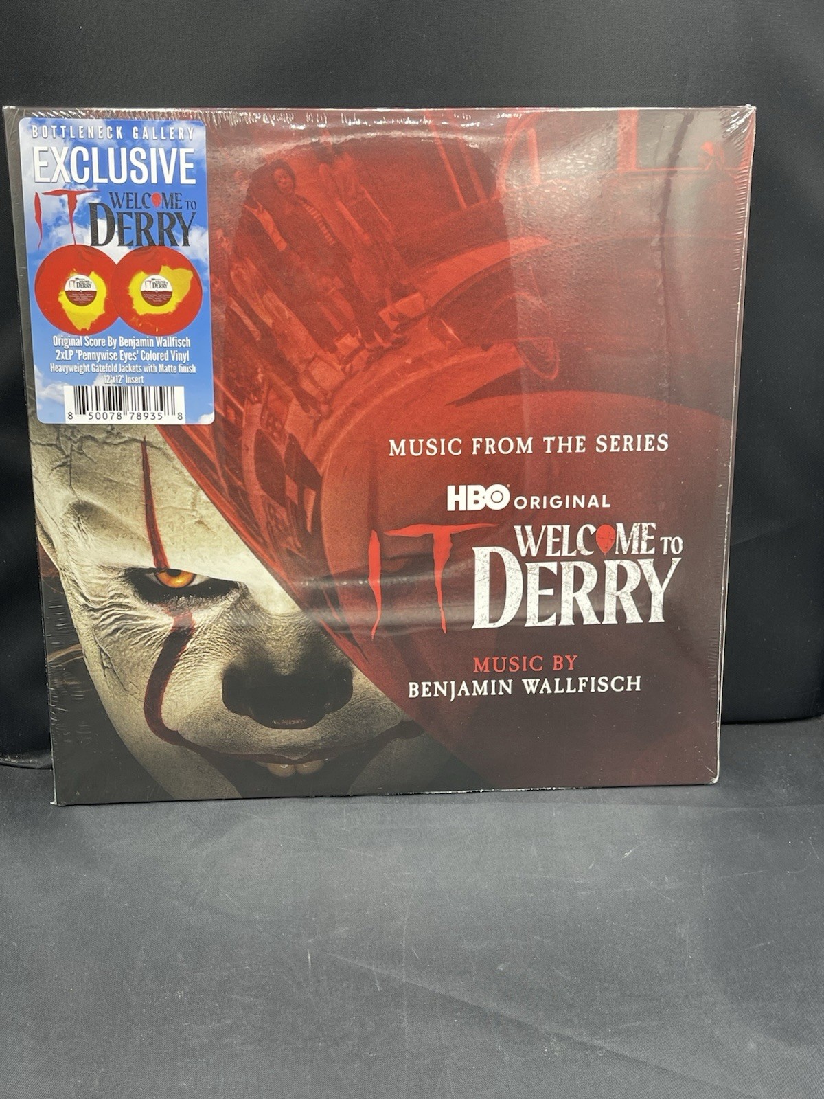 IT: Welcome To Derry - HBO Original Score Pennywise Eyes Vinyl Record Bottleneck