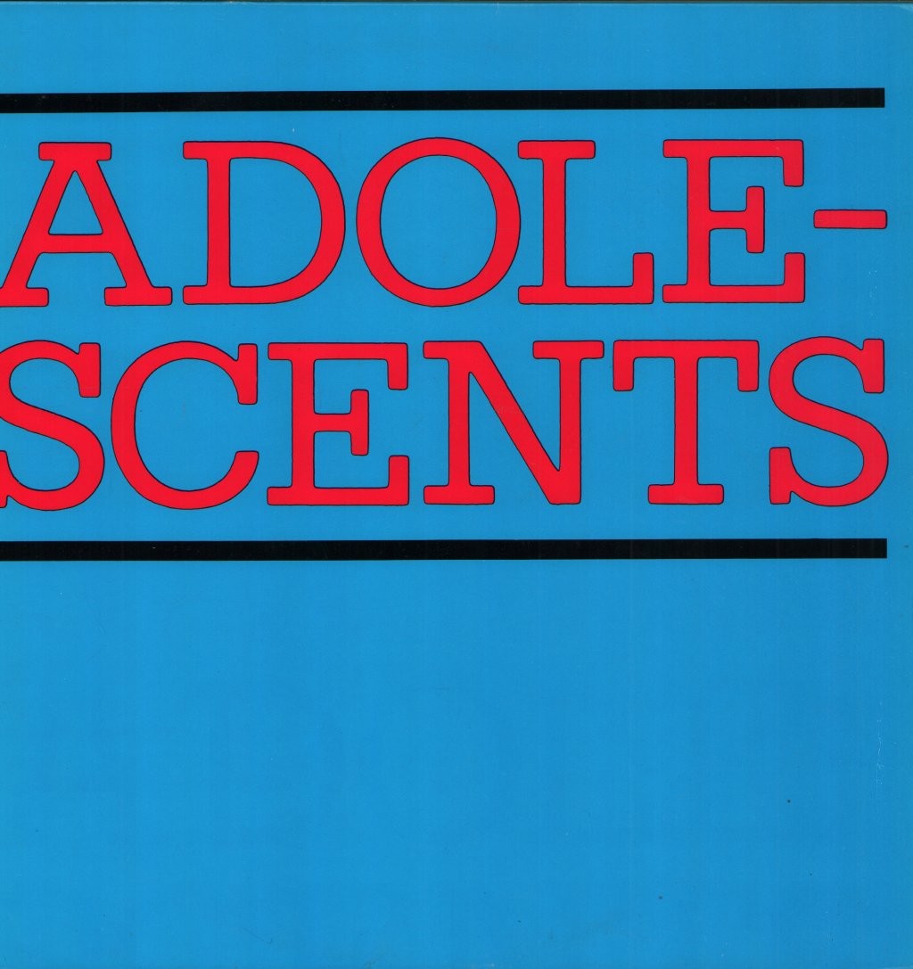 Adolescents Self-Titled LP vinyl UK Overground 1990 red vinyl with faint white
