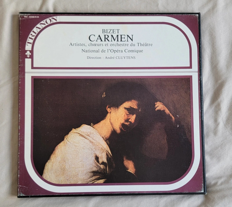 Bizet Carmen – André Cluytens – Coffret 3 vinyles Trianon