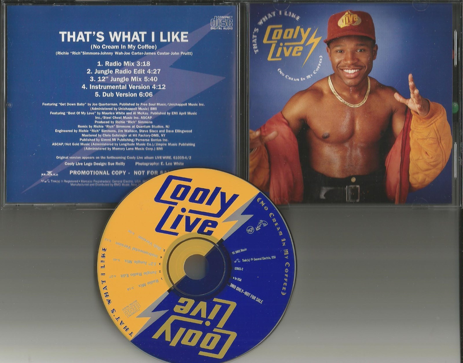 COOLY LIVE That’s What I like 5TRX MIXES & DUB & INSTRUMENTAL PROMO DJ CD single