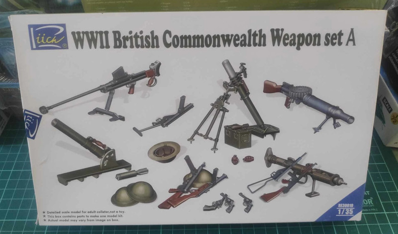 WWII British Commonwealth Weapon Set 1, Riich Models 1/35
