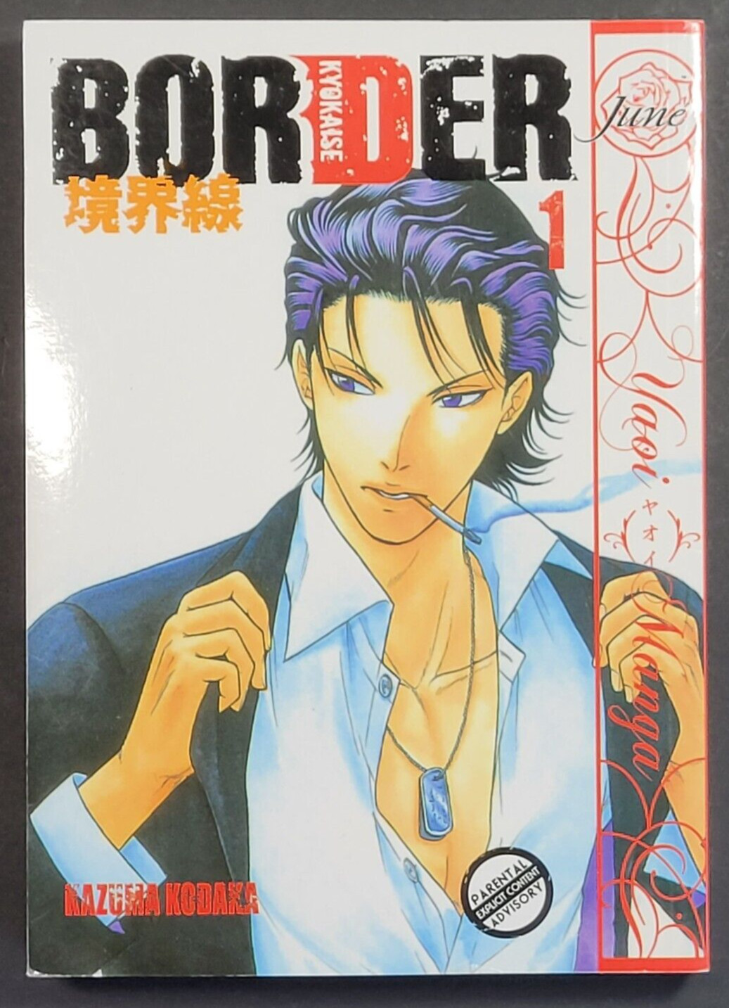 Manga Border - Volume 1 - 1st - Kazuma Kodaxa - English -VFN - BL Yaoi - Rare