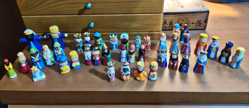 Figuritas Reyes Magos roscón.10 reyes 8€
