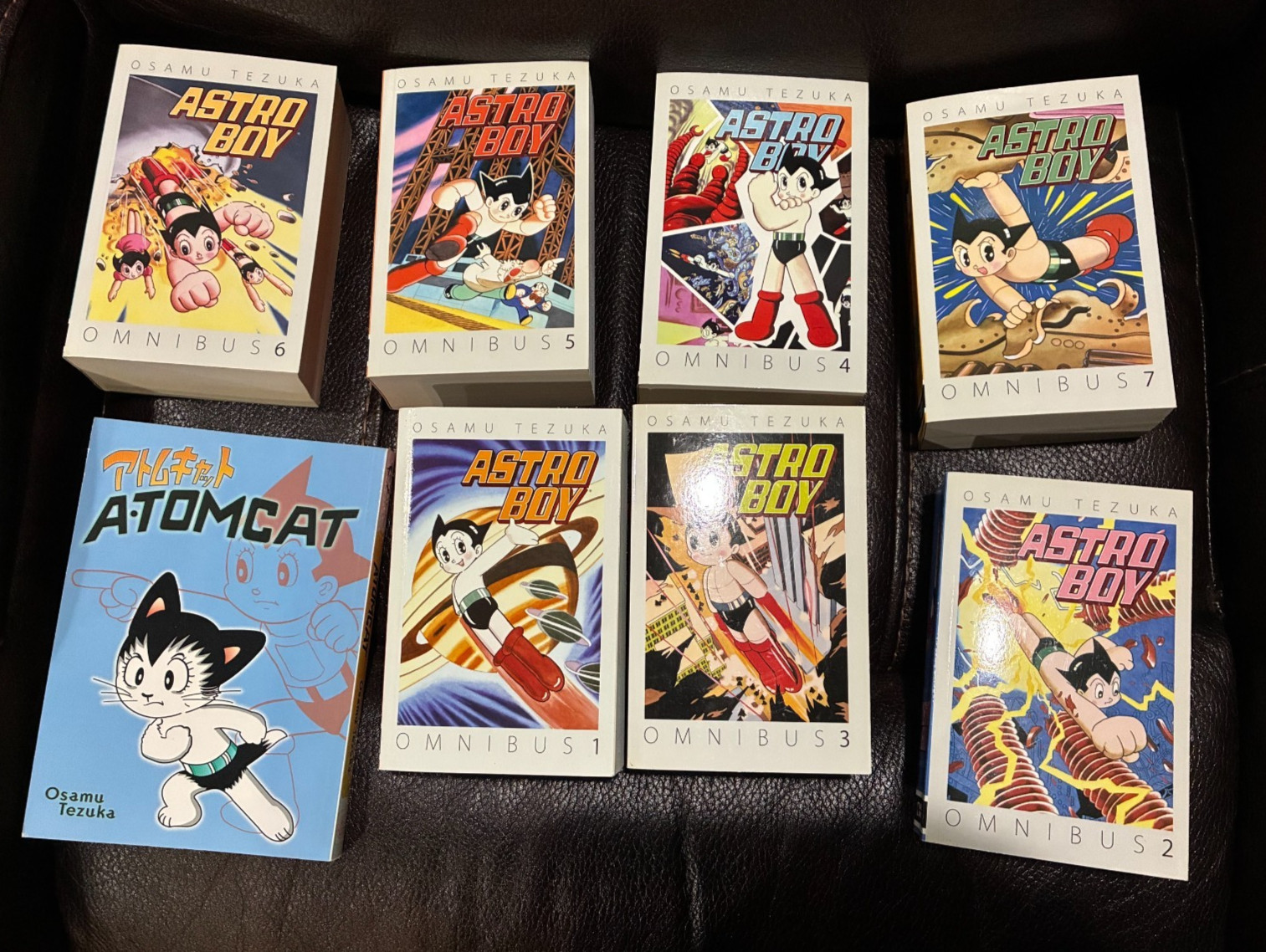 Dark Horse Astro Boy Manga Omnibus set completo volumi 1-7 + Atom Cat RARO HTF