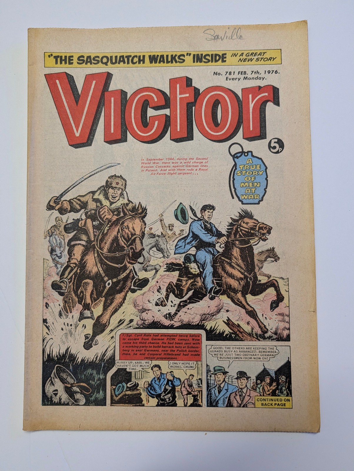 The Victor Comic, No 781, February 7th 1976.