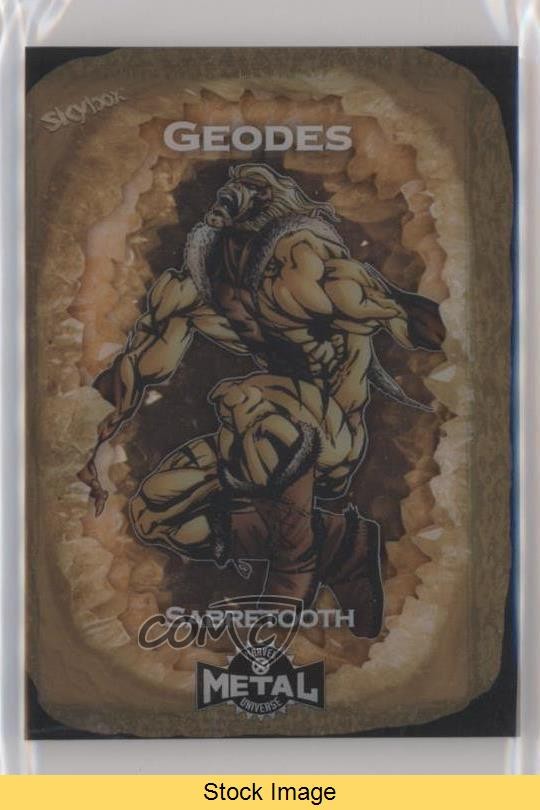 2020 Upper Deck Marvel X-Men Metal Universe Geodes SP Sabretooth #G-20 READ 0q2