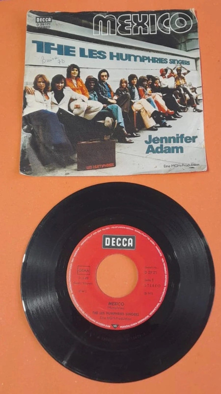 45 giri del gruppo musicale The Les Humphries Singers"Mexico"