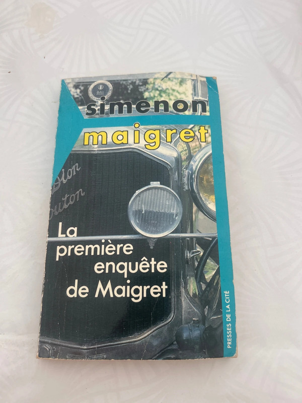 Livre la première enquête de maigret de Simenon