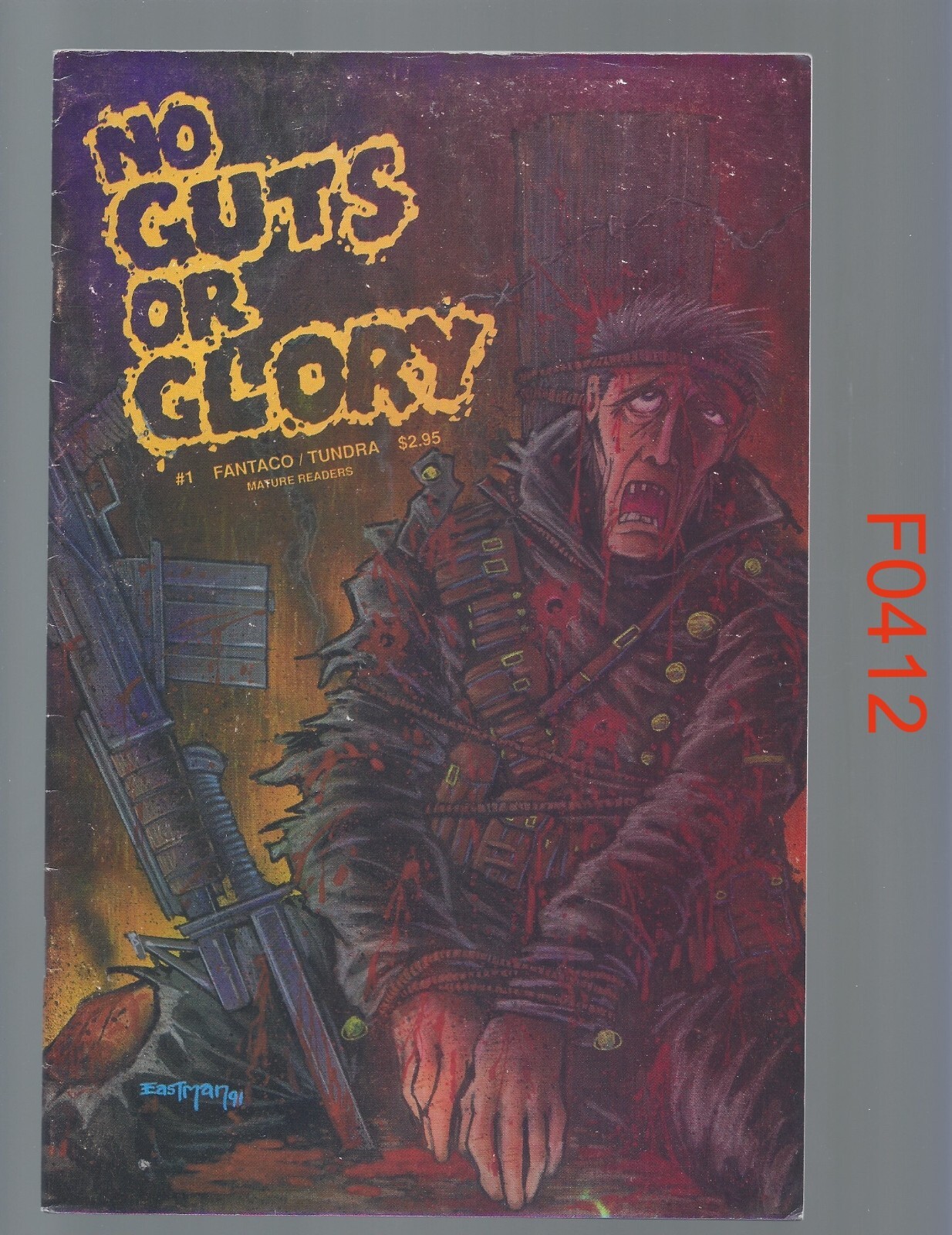 No Guts or Glory #1 1991 FantaCo Kevin Eastman TMNT f0412