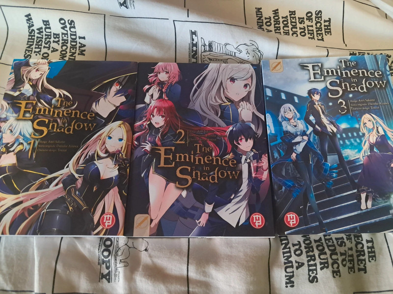 Lotto Manga "The Eminence in Shadow" Vol. 1-2-3 – Magic Press (Italiano)