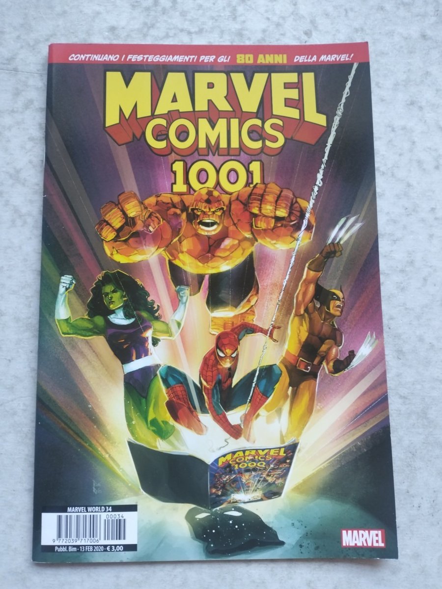MARVEL WORLD 34  MARVEL COMICS 1001 - PANINI 2020  n