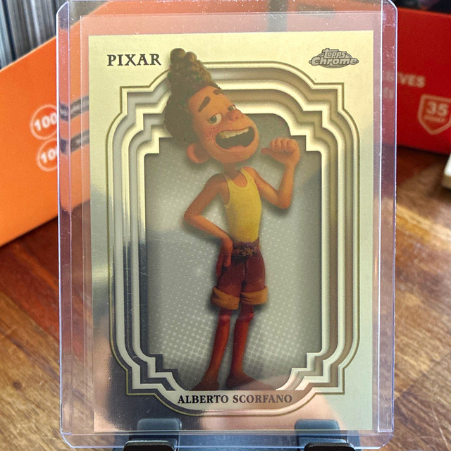 Scheda Topps 2024 Topps Chrome Pixar Disney Luca Alberto Scorfano #179