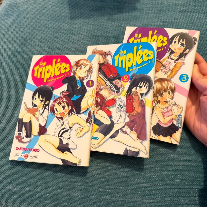 Tome 1 à 3 mangas les triplées