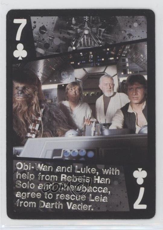 Carte da gioco 2014 Star Wars Storia di Darth Vader Obi-Wan Kenobi Chewbacca a8a