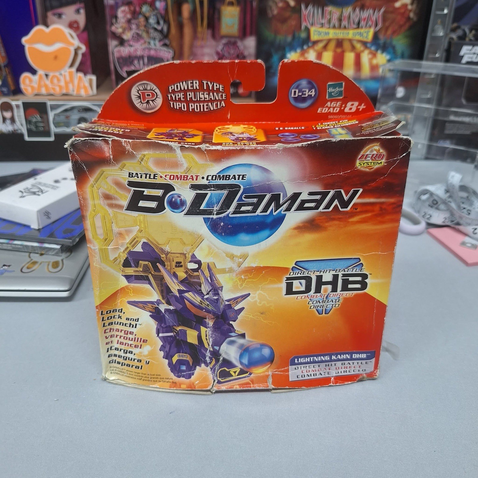 Modellino B Daman Lightning Kahn Direct Hit Battle 2004 Hasbro completo