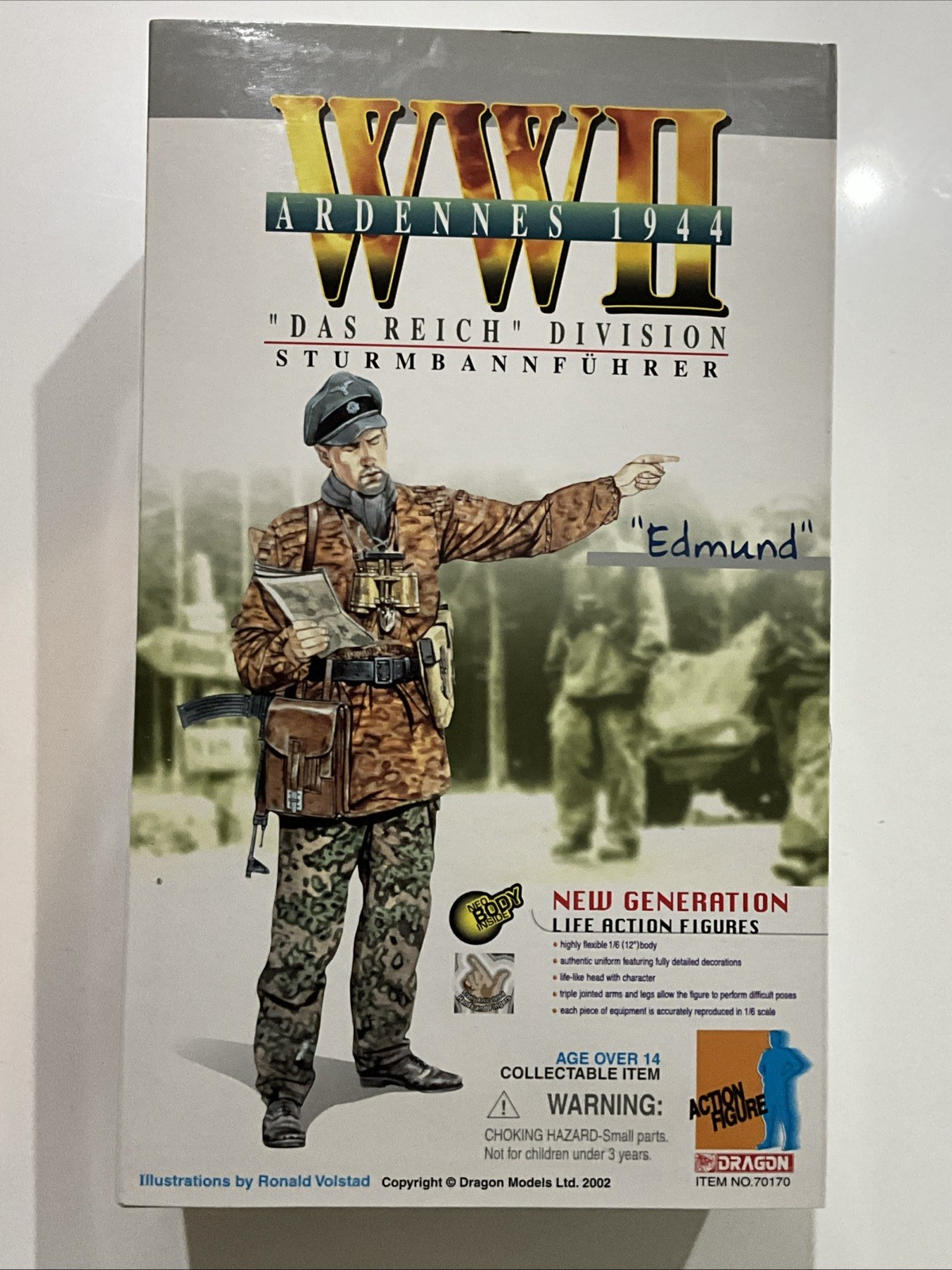Dragon Models action figure seconda guerra mondiale Ardenne 1944 Sturmbannführer Edmud in scatola