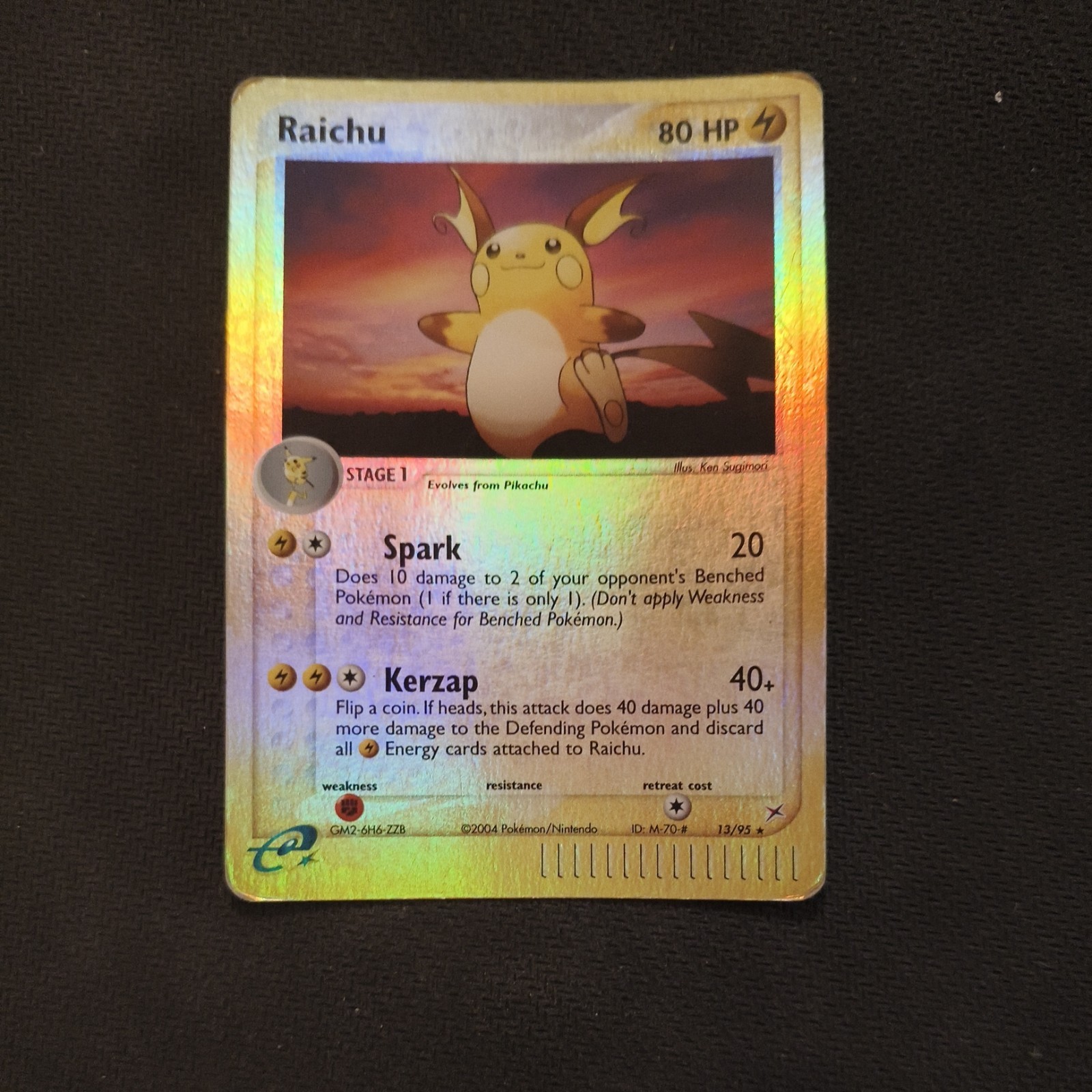 Raichu 2004 Pikachu Ex Team Magma Vs Team Aqua Reverse Holo 13/95 English