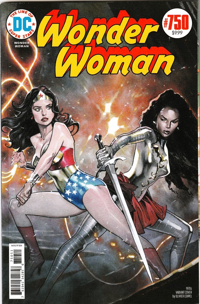 WONDER WOMAN #750 (2016) OLIVIER COIPEL VARIANTE CARTONCINO RILEGATO QUADRATO ~NON LETTO NM