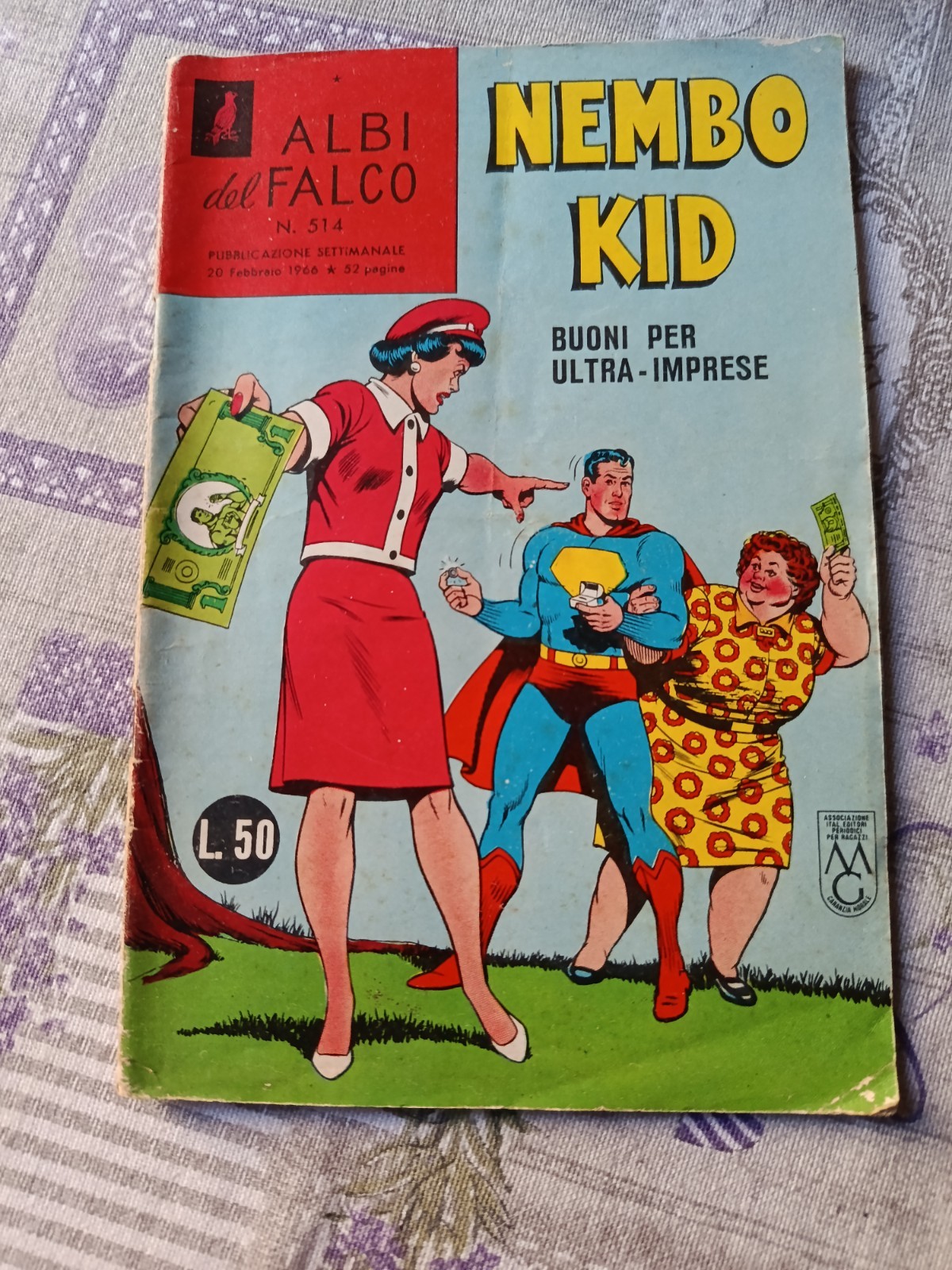 ALBI del FALCO N. 514-NEMBO KID- "BUONI PER ULTRA - IMPRESE" - MONDADORI - 1966