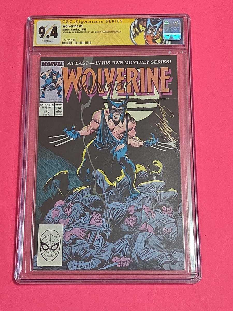Wolverine #1 (1988) CGC 9.4 Signed by Chris Claremont And Joe Rubenstein