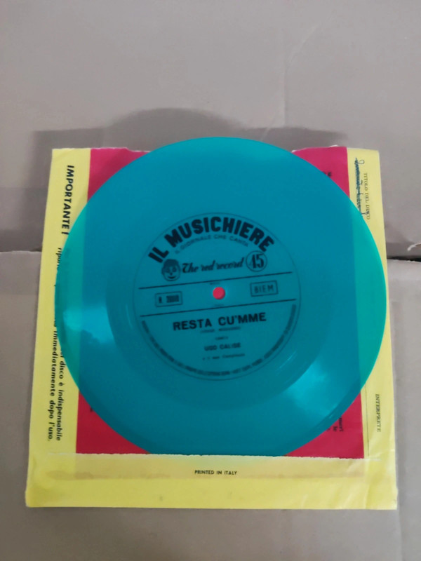Flexi-disc 45 giri Ugo Calise-Resta cu'mme anni 60 buone condizioni