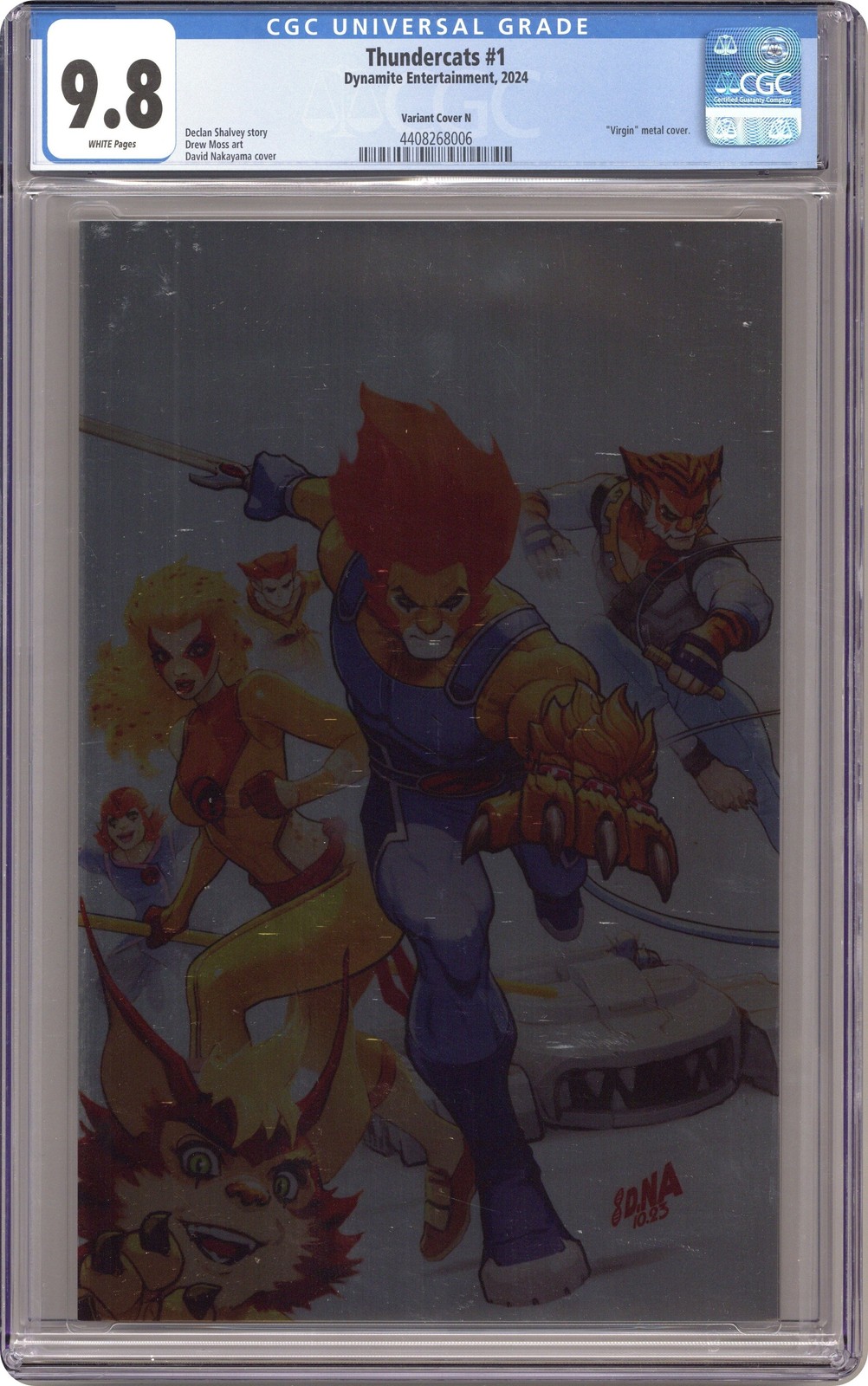 Thundercats 1N variante in metallo vergine CGC 9.8 2024 4408268006