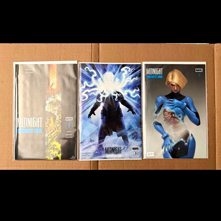 Marvel Midnight Fantastic Four #1 Comic Book Lot - Cover A, Horror Homage, 1:25