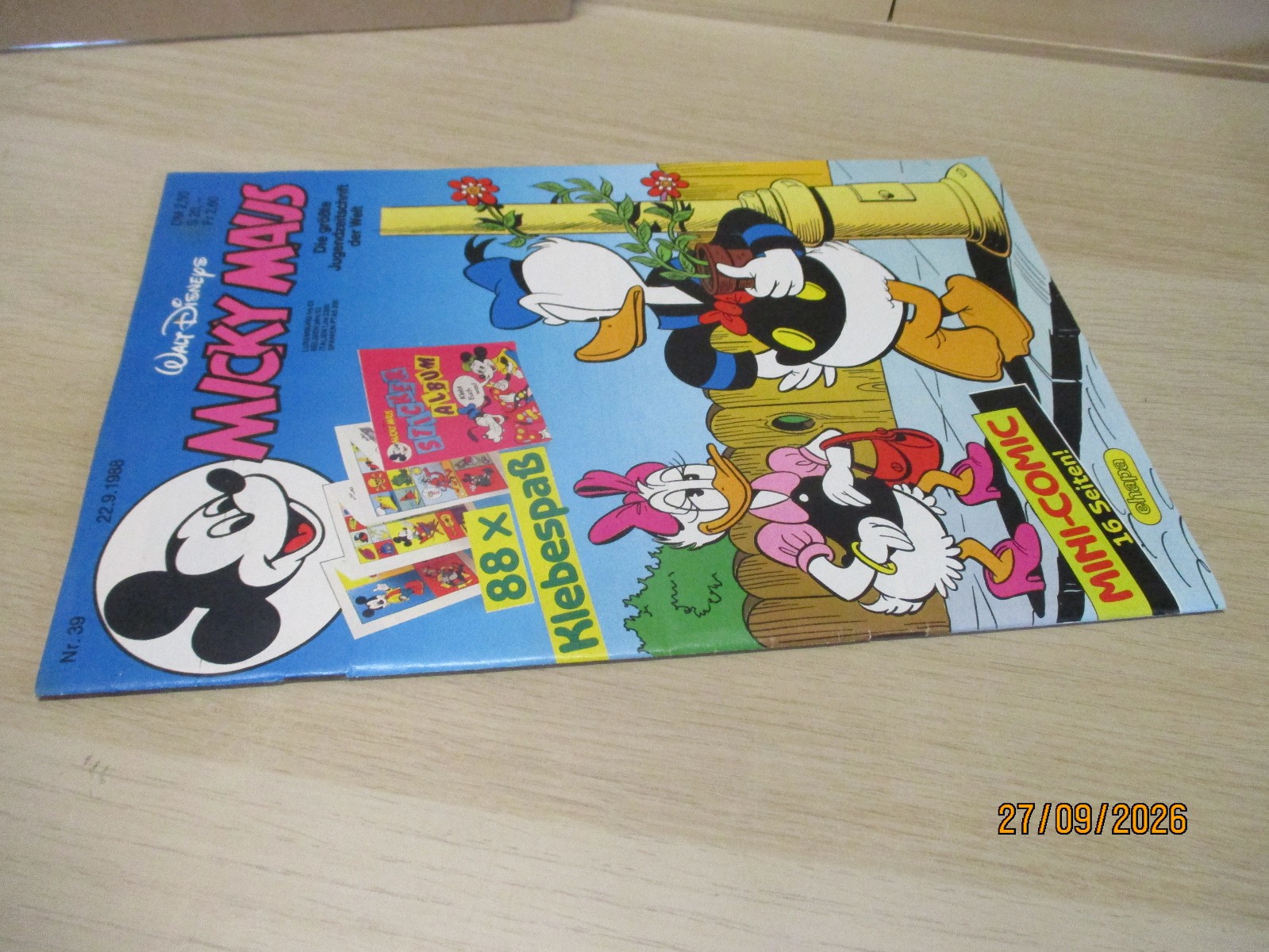 Topolino 39 / 1988 con supplemento