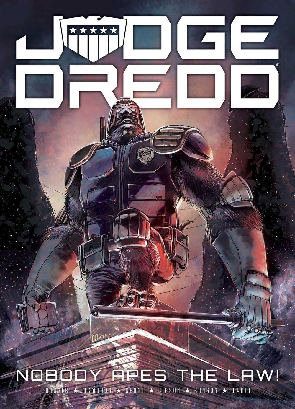 Judge Dredd: Nessuno scimmia la legge di John Wagner libro tascabile