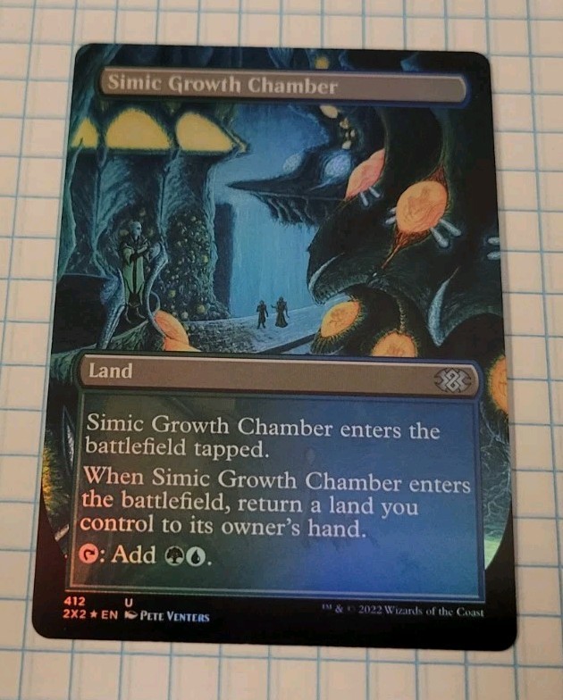 MTG - Simic Growth Chamber (Borderless) Double Masters 2022 FOIL 412 U 2X2