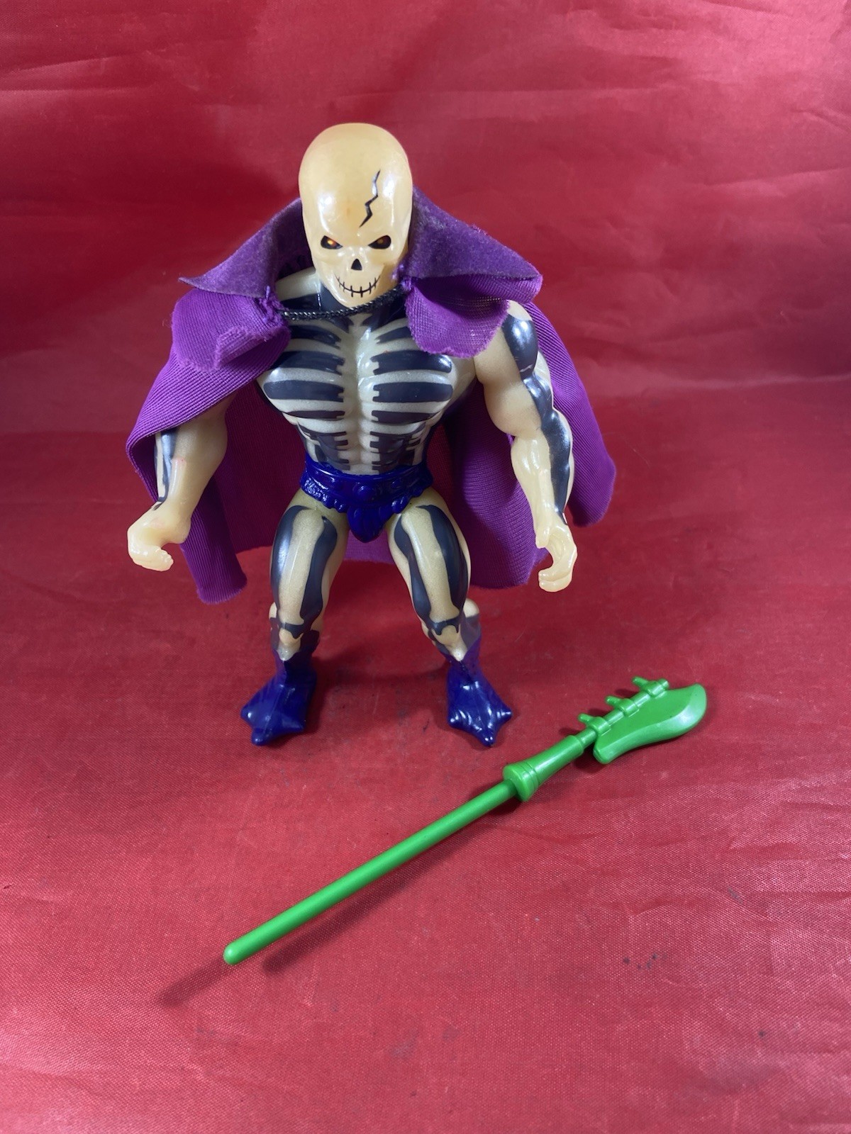Scare Glow 100% Complete Masters of the Universe 1981 MOTU Mattel Green Staff