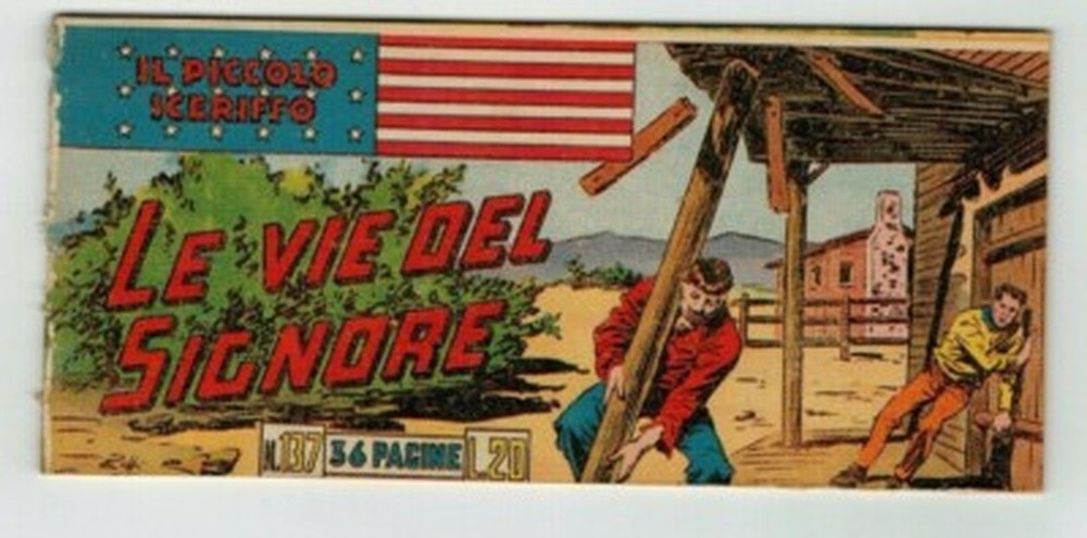 STRISCIA ORIGINALE IL PICCOLO SCERIFFO I SERIE N. 137 DEL 1951 - RARO