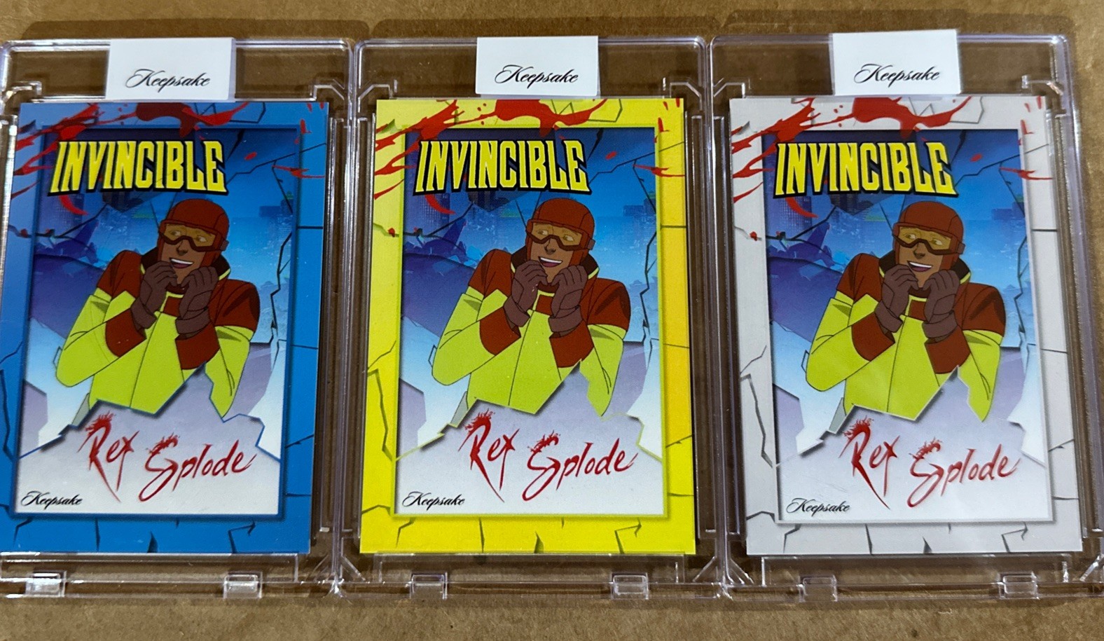 2026 Personaggio Invincible Keepsake Signagraph Rex Splode #6 set di 3 
