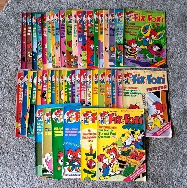 48 fumetti Fix e Foxi 1982 n.1-52 Rolf Kauka Pabel editore fumetto