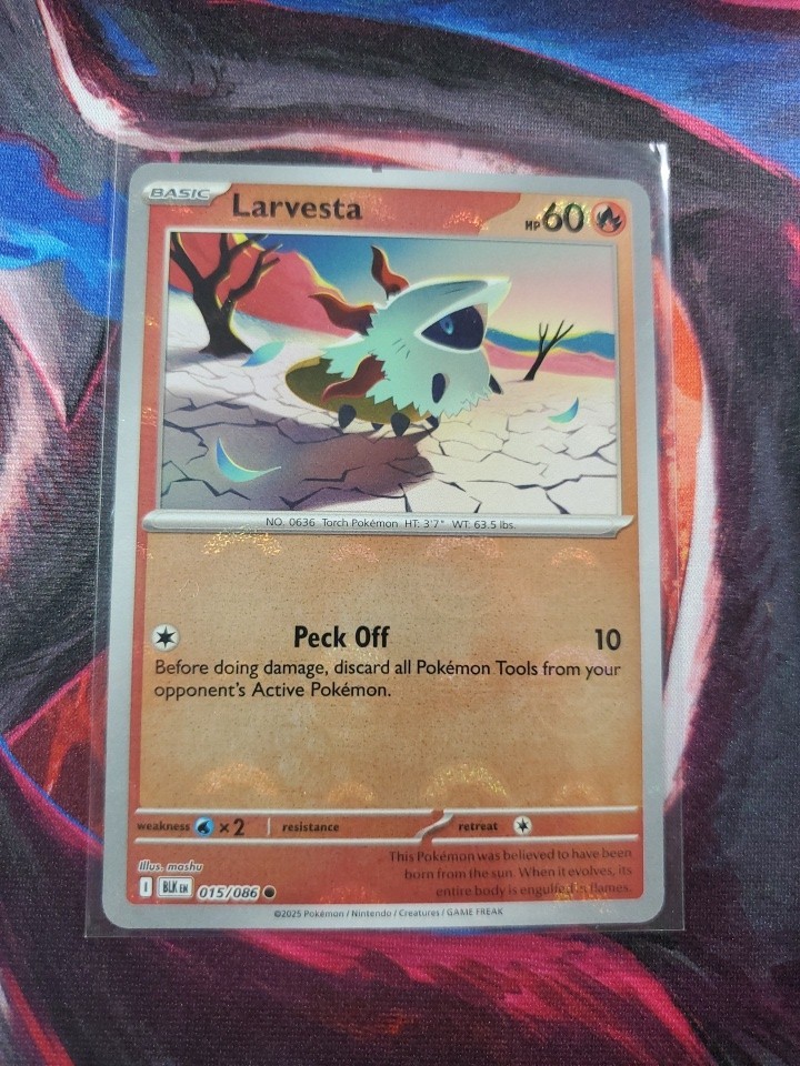 Larvesta (modello Poke Ball) Holo Common SV: bullone nero 015/086 LP mashu