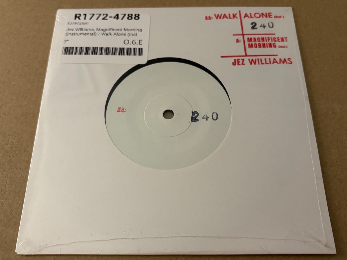 JEZ WILLIAMS - MAGNIFICENT MORNING LIMITED EDITION 250 SIGNED 7" VINYL THE DOVES