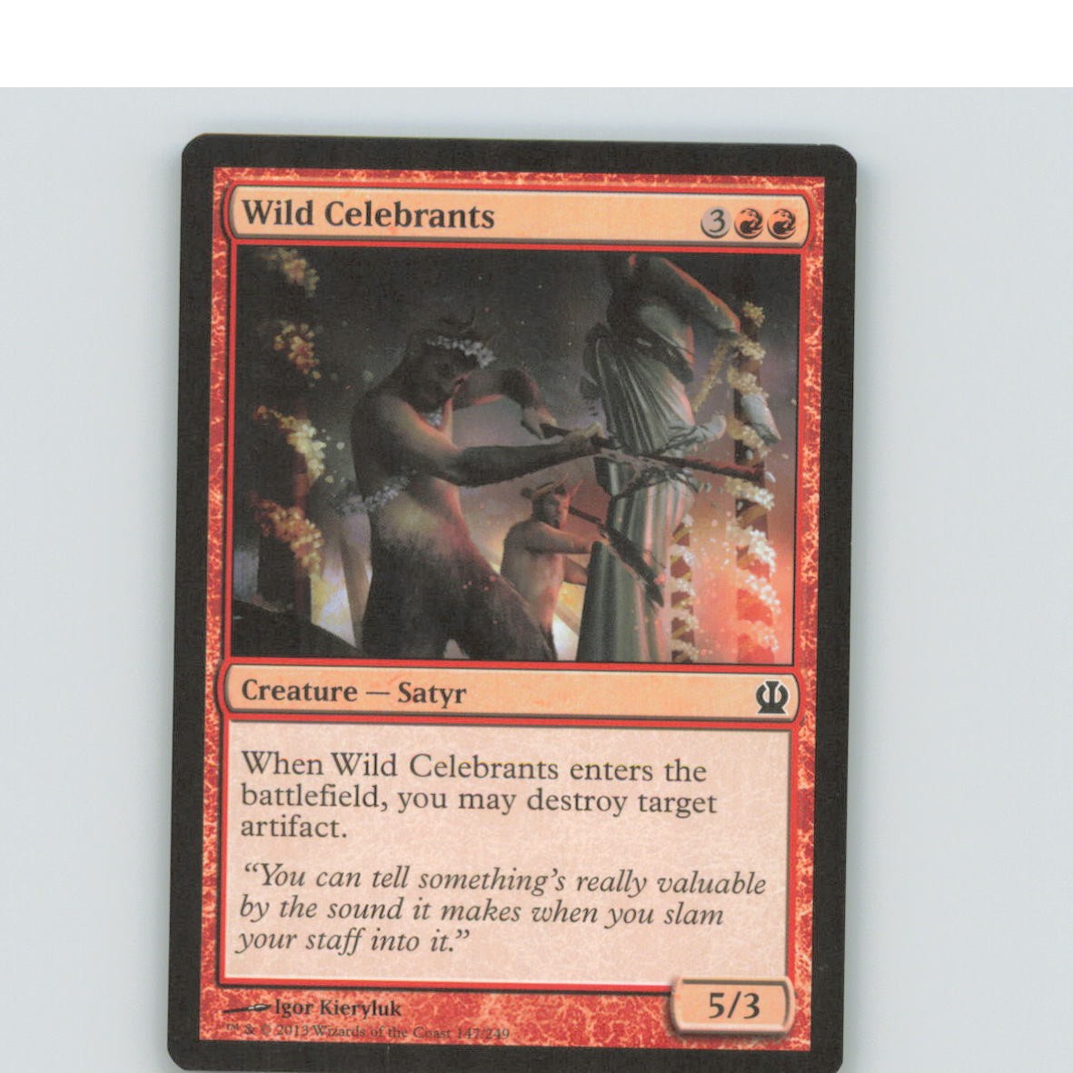WILD CELEBRANTS 147 C THEROS MAGIC: THE GATHERING NM/M