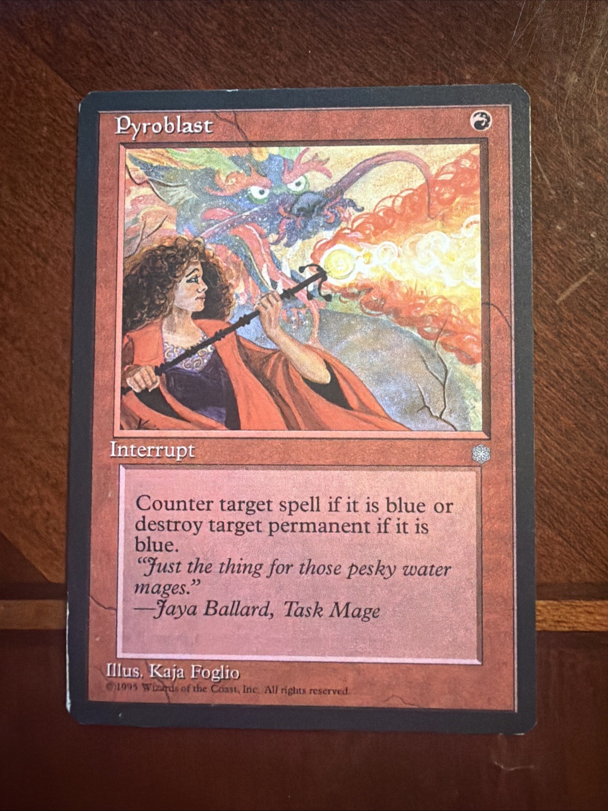MTG Magic the Gathering Ice Age Pyroblast LP