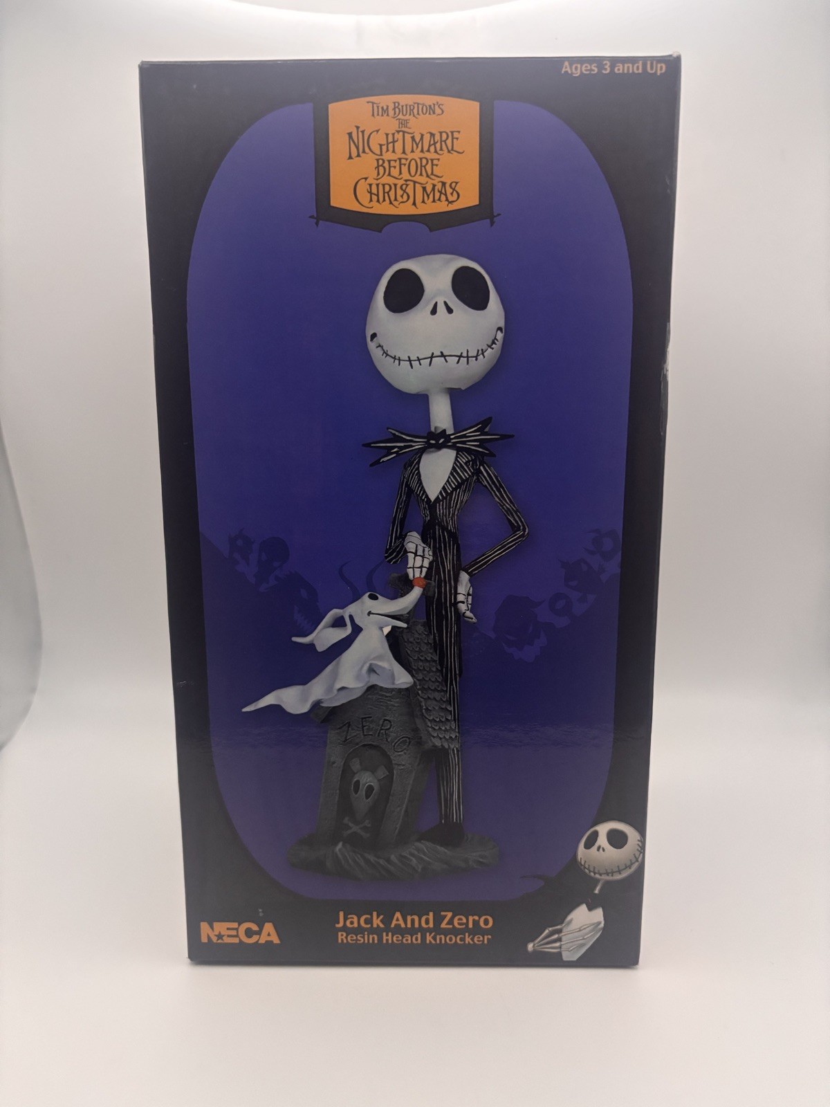 Neca 2004 Nightmare Before Christmas Jack e Zero batti testa in resina