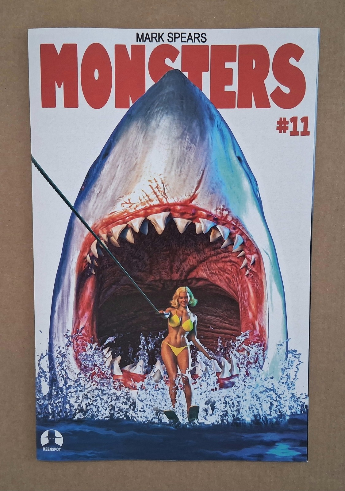 MARK SPEARS MONSTERS #11 FUMETTO JAWS OMAGGIO COPERTINA VARIANTE C QUASI NUOVO