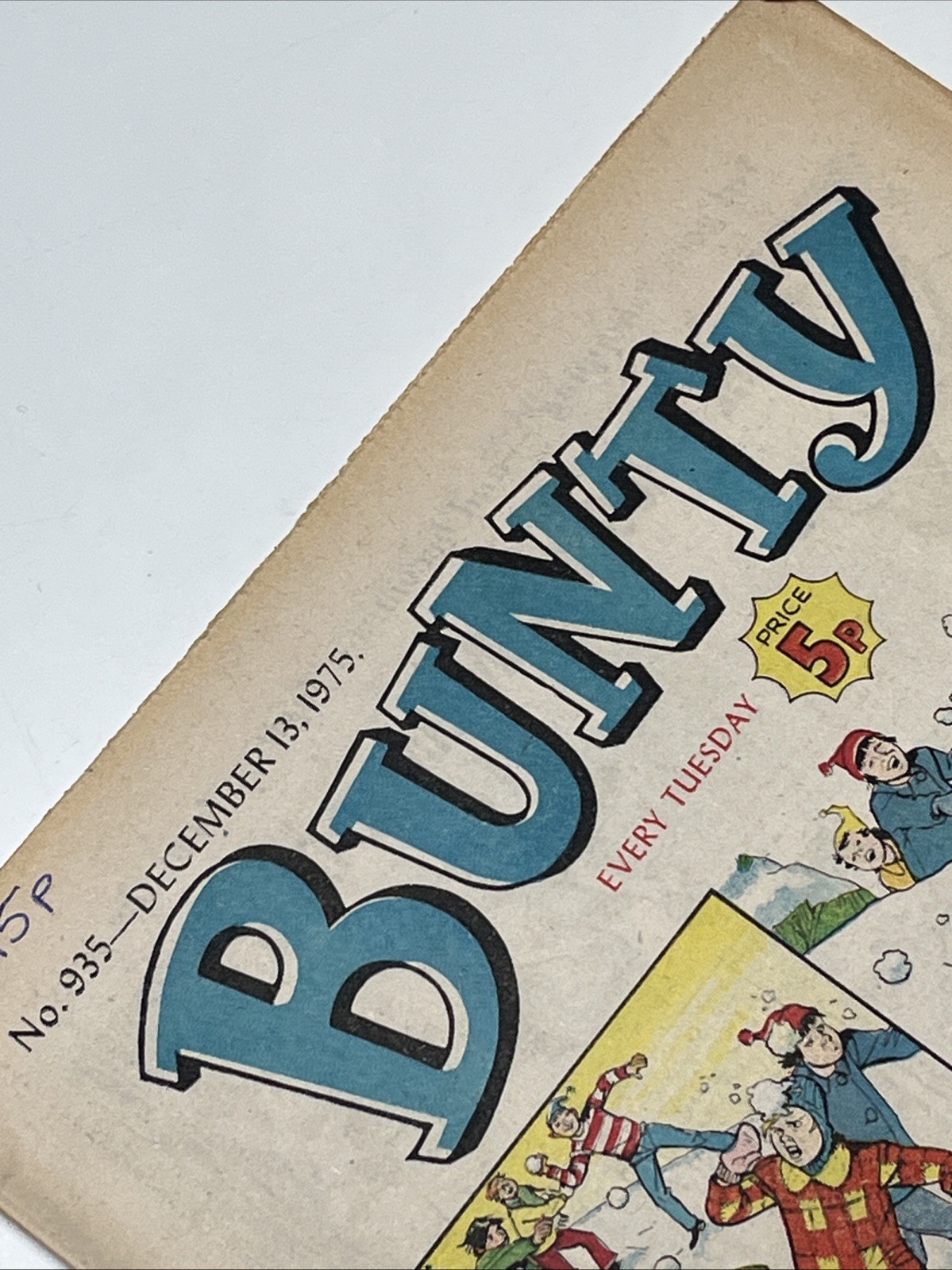 BUNTY COMIC - DECEMBER 13th 1975 - 50th Birthday Gift -Vintage 70s Girls Comic