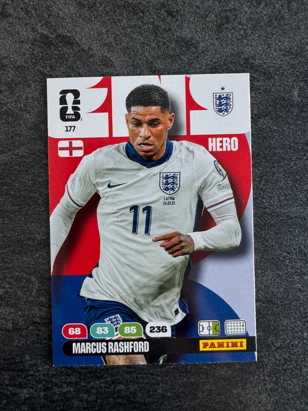 Panini Adrenalyn XL WM 2026 Standard Karte Marcus Rashford Nummer 177