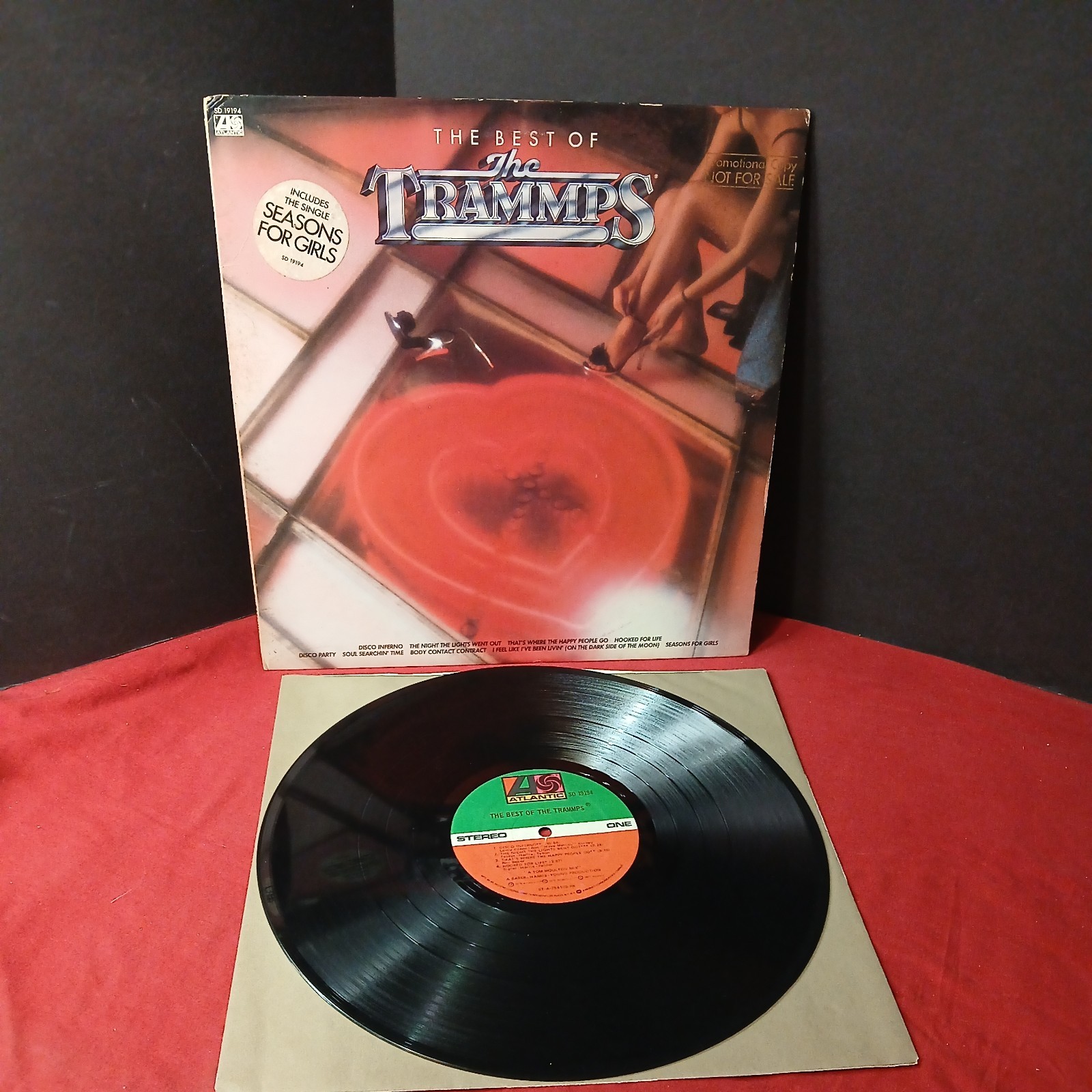 The Tramps - Best Of Vinyl LP - PROMO - 1978  Atlantic  SD-19194 - VG+/VG
