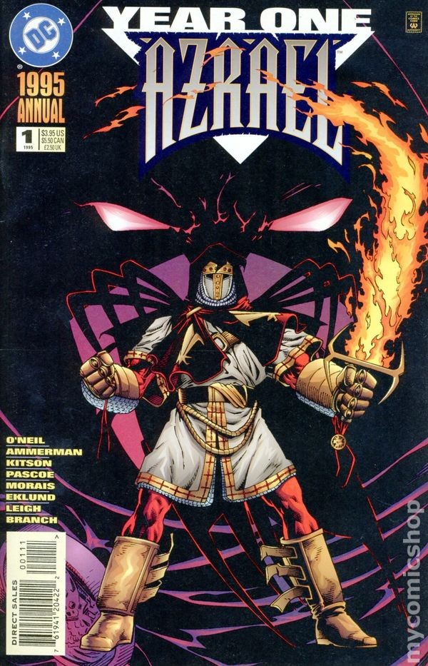 Azrael Agente del Pipistrello Annuale #1 FN 1995 Immagine Stock