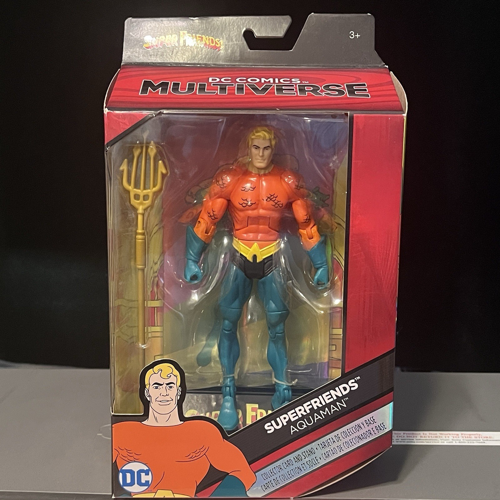 DC Comics Multiverse Super Friends Aquaman EFF08 Mattel Modellino Nuovo